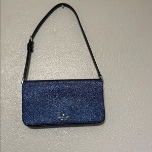 Kate Spade Blue Glitter Shoulder Bag